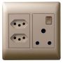 Socket Ysalis 1X3 & 2X2 Pin 4X4 Champagne