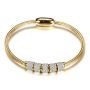 Bracelet Charm Bangle Crystal Magnetic Lock Clasp With Snake Chain