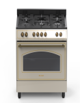 ELBA 04 9S4EX937KC - 5 Gas Burner Stove With Electric Multifunction Oven 90CM Cream