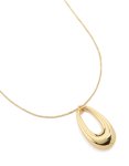 Goldair Gold Plated Modern Organic Pendant Statement Necklace