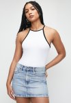Superbalist Halter With Tipping Straight Bodysuit - White