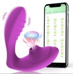 Wearable Panty Vibrator With App Remote Control 2 In 1 Clit Sucking Vibrator G-spot Stimulator