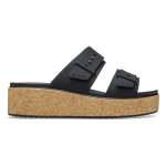 Brooklyn Cork Buckle Sandal - Black W11