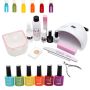 High Quality 19-PIECE Glam Gel Nail Starter Kit - Fruit Bas