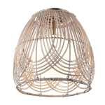 Cecile Natural Rattan And Glass Ceiling Light