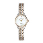 Smykke Petite - Two Tone Rose Gold White Dial Watch V297SXZWSH