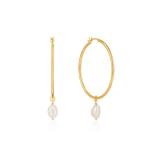 Pearl Hoop Earrings