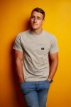 Short Sleeve Vagabond Tee In Grey Melange - 3XL
