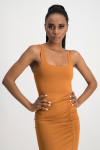 Thandi Square Neck Bodysuit - Glazed Ginger - XS
