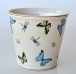 Round Planter Butterfly Design – 22X23CM