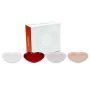 Le Creuset Set Of 4 Heart Plates