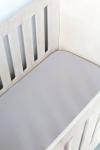 Grey Muslin Cot Fitted Sheet - Large Sa Cot: 132CM X 66CM X 10CM