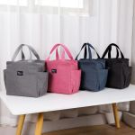 Lunch Bag With Side Pockets - Pink