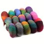 Self-striping Yarn 6-PACK 300G Mixed Color Wool Blend 80% Wool 20% Nylon Ideal For Knitting Shawls Blankets Scarves And Hats