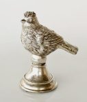 Silver Bird On Stand – 31X25CM