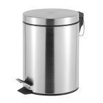 Roma 5L S S Pedal Bin - Soft Close Lid - Silver