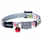 CAT Rogz Z Glow 8MM Reflective Breakaway Collar Gecko Design Waggs Pet Shop