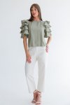 Gabriella Top Sage Diamond - L