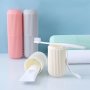 1pc Durable Travel Toothbrush Holder - Sleek Solid Color Plastic Cup For Toothpaste & Toothbrushes - Ideal For Bathroom & On-the-Go Oral Care