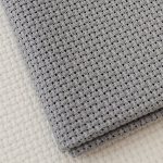 Kcs 59" X One Yard 18 Ct Counted Cotton Aida Cloth Cross Stitch Fabric Light Steel Grey