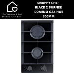 Snappy Chef Black 2 Burner Domino Gas Hob - 30CM