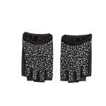 K signature Glitter Gloves -black