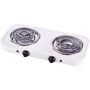 2000W Electric Double Spiral Hotplate White
