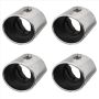 For Accord 2010 2012 Rear Muffler Tip Pipe Steel Compatible With Honda