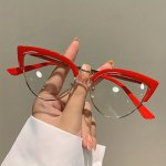 Vintage Cat Eye Clear Lens Glasses Leopard Fashion Party Favors Computer Glasses Spectacles For Women