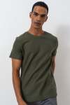 Textured Oversized T-Shirt - XL Fatigue