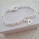 SET1-A70-C33 - Sterling Silver 21ST Birthday Charm Bracelet With Charms 19CM