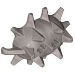 Parts Minifigure Weapon Spiked Ball Half With 2 Axle Holes 54177