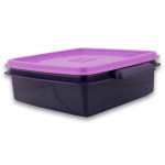 Plastic Lunch Box 1L Assorted - Square Shape