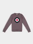 Target Emb Crew Fleece - Cocoa Powder - Cocoa Powder XXL