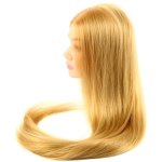 Mannequin Head With 100% Synthetic Hair Blonde 26 Inch 66 Cm