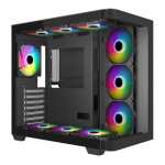 Mecer Graphite Curved Gaming Atx Case GA03A24