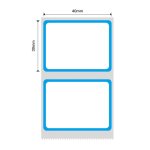 NB445 - - B1 B21 B3S B4 - 40X30MM - 230 Blue Frame Labels