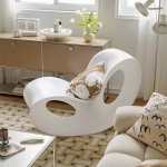 Viking Polypropylene Rocking Chair Ginger White - White