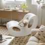 Viking Polypropylene Rocking Chair Ginger White - White