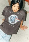 Oversized Printed T-Shirt - Dark Grey Pink Floyd