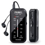 Pocket Radio MINI Am Fm Stereo Radio Portable Battery Operated Radio Includes Headphones With Back Clip And Signal Indicator Ope