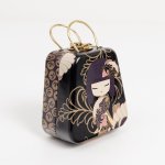 Kimmidoll MINI Handbag Tins - Black & Purple - Insight