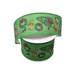 Grinch Ribbon 9.1M 6.3CM - Grinch Stealing Xmas Tree