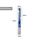 Single Flute End Mill Up-cut 6MM X 42MM X 70MM Coated