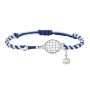 Blue Adjustable Tennis Racket Wristband Bracelet - 1 Piece