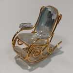 SWAROVSKI Crystal Miniature Rocking Chair