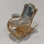 SWAROVSKI Crystal Miniature Rocking Chair
