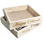 Happy Diwali Wooden Box 20X20X7CM