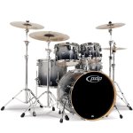 PDP Concept Maple 5-PIECE Shell Pack Drum Kit - Silver To Black Sparkle Fade