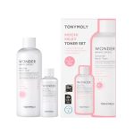 Tonymoly Wonder Ceramide Mochi Milky Toner Set - Korean Hydrating Toner W Hyaluronic Acid Vitamin B5 & Cica - Barrier Repair Gla